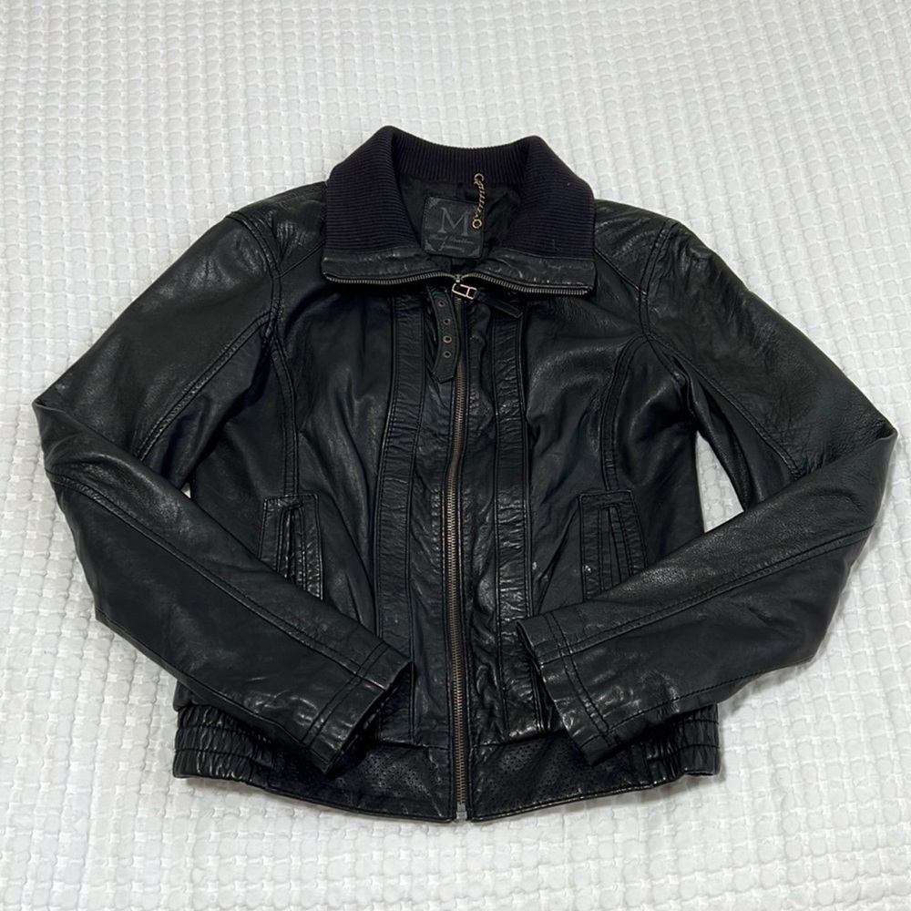 Women’s Leather Moto Jacket